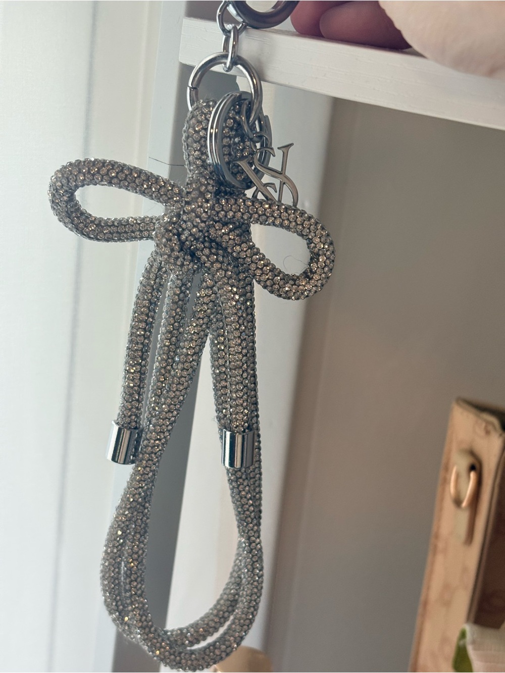 Victoria Secret Crystal Bow Keychain/Bag Charm
